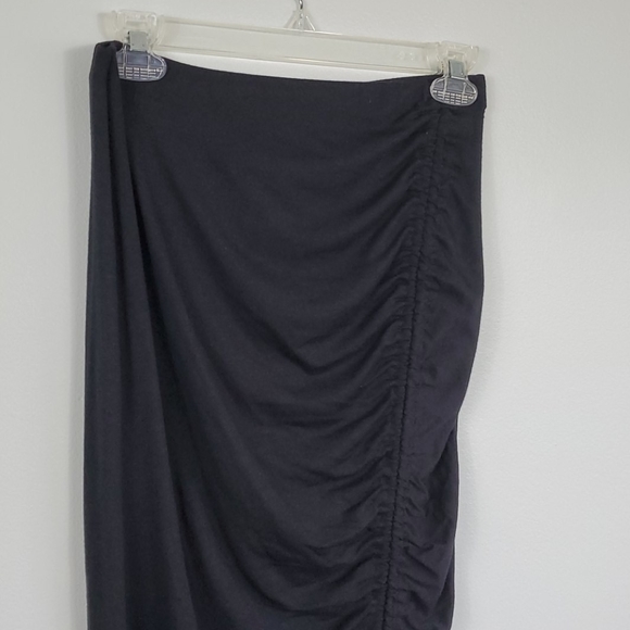 Mike & Joey Black Strapless Slip Ruched Dress M - Picture 1 of 6